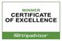 Trip Advisor Certificate of Excellence