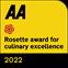 1 AA Rosette award for culinary excellence