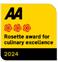 AA 3 Rosettes Culinary Excellence