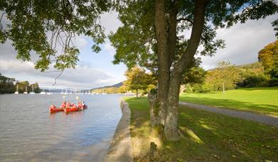 Walking paths at Fell Foot in Newby Bridge, Lake District