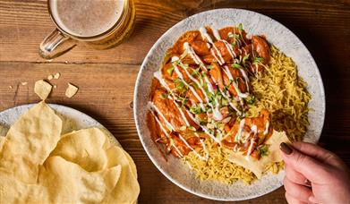 Food from The Waterhead Inn in Ambleside, Lake District