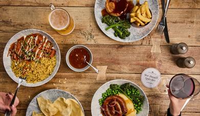 Food from The Angel Inn in Bowness-on-Windermere, Lake District