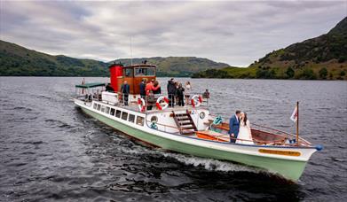 Ullswater 'Steamers' private wedding charter on Ullswater in the Lake District, Cumbria © Ben Barden