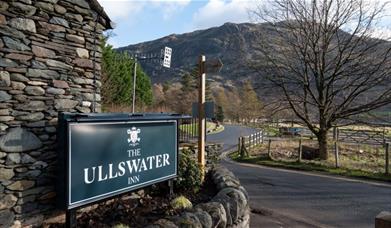 Signage at The Ullswater Inn in Glenridding, Lake District
