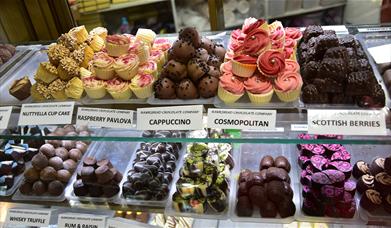 Selection of Chocolate goods from The Chocolate Factory Hawkshead in the Lake District