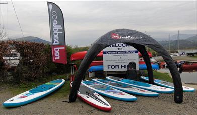 Paddleboard Hire at Derwentwater Marina in Keswick, Lake District