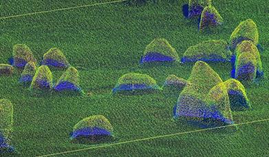 3D point cloud model of an outdoor heritage site in Cumbria