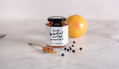 Pink Grapefruit and Gin Marmalade from Hawkshead Relish Company in the Lake District, Cumbria