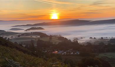 Sunsets near The Quiet Site Holiday Park in Ullswater, Lake District