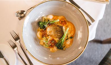 Food at Borrowdale Gates Hotel in Grange near Keswick, Lake District