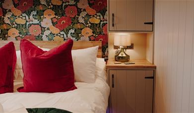 Double bedroom at Brackenslack Shepherds Huts in Maulds Meaburn, Cumbria