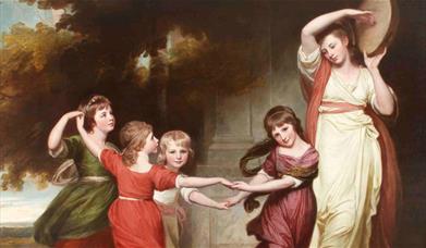 Painting in the Collection Galleries at Abbot Hall in Kendal, Cumbria