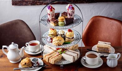 Afternoon Tea Spread at Crooklands Hotel in Milnthorpe, Cumbria