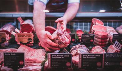 Meat at Cranstons Cumbrian Food Hall in Penrith, Cumbria