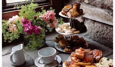 Afternoon Tea at the Dalemain Tearoom in Penrith, Cumbria