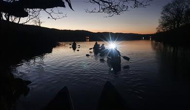 Visitors Dark Sky Canoeing with Path to Adventure in the Lake District, Cumbria