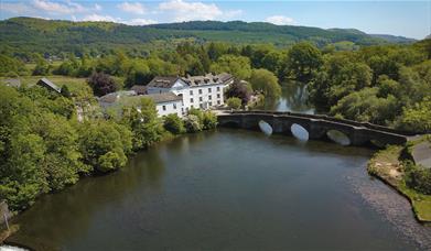 View of River Leven at The Swan Hotel & Spa in Newby Bridge, Lake District