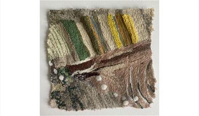 Textile Artwork from the "The Space We Fill" Exhibition at Farfield Mill in Sedbergh, Cumbria