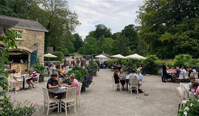 The Courtyard Cafe at Holker Hall and Gardens near Grange-over-Sands, Cumbria