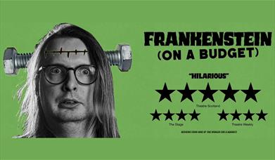 Poster for Frankenstein (on a Budget) at Rosehill Theatre in Whitehaven, Cumbria