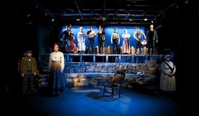 Stage at The Old Laundry Theatre in Bowness-on-Windermere, Lake District