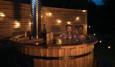 Romantic Scandinavian Hot Tubs at Long Valley Yurts, Witherslack, Lake District