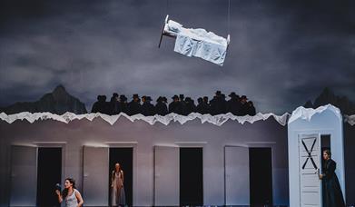 Photo of the set for La Sonnambula.