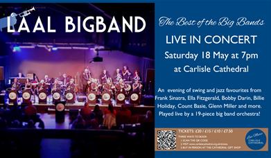 Poster for The La'al Big Band: Best of the Big Bands at Carlisle Cathedral in Carlisle, Cumbria