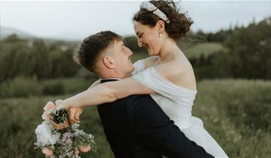 Bridal Couple Wedding Photos at Low Wood Bay Resort & Spa in Windermere, Lake District