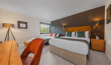 Family Bedroom at Crooklands Hotel in Milnthorpe, Cumbria