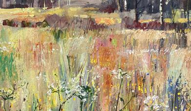 'Summer Meadows' in mixed media with Frances Winder