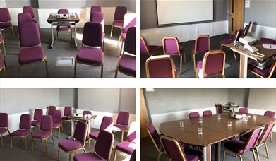 Layout Options of the Blake Meeting Room at The Melbreak Hotel in Great Clifton, Cumbria