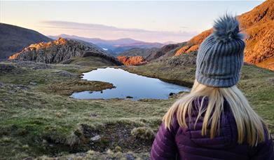 Visitor on a Guided Walk with Path to Adventure in the Lake District, Cumbria