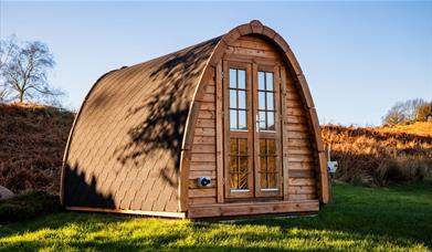 Camping Pod Exterior at Parkgate Farm in Eskdale, Lake District