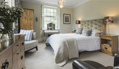 Bed and Furniture at Silver How Suite at Raise View House in Grasmere, Lake District