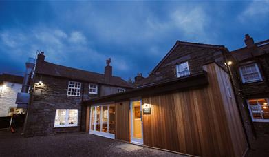 Entrance at The Royal Oak Hotel in Rosthwaite, Lake District
