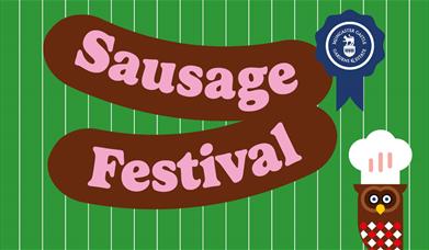Poster for the Sausage Festival at Muncaster Castle in Ravenglass, Cumbria