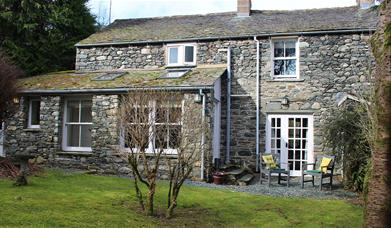 Exterior and Garden Seating at Stair Cottage in Stair, Lake District