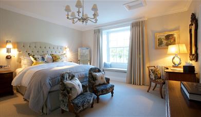 Deluxe Bedroom at Storrs Hall Hotel in Bowness-on-Windermere, Lake District