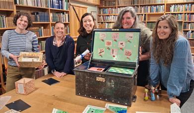 Visitors with the Escape Box Experiences at The Armitt in Ambleside, Lake District