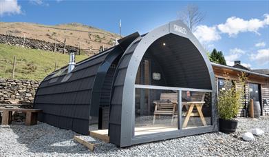 Exterior of a Pod at The Yan Glamping in Grasmere, Lake District
