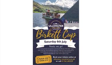 Poster for Birkett Trophy Cruise with Ullswater 'Steamers' in the Lake District, Cumbria