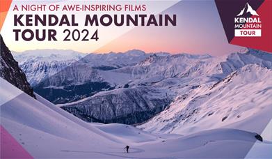 Poster for Kendal Mountain Tour 2024: A Night of Awe-Inspiring Films, Screening at Zeffirellis in Ambleside, Lake District