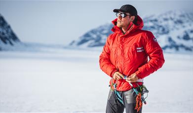 Oli France stood in artic terrain