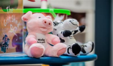 Stuffed Toys at The Gift Shed at Walby Farm Park in Walby, Cumbria