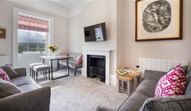 Living Area in a Self Catering unit at Waterfoot Park in Pooley Bridge, Lake District