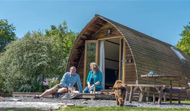 Dog-friendly glamping pods at Waterfoot Park in Pooley Bridge, Lake District