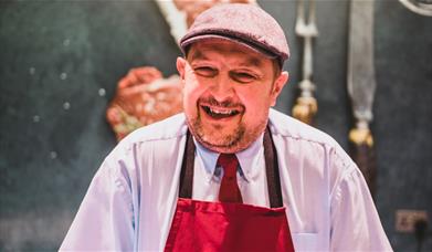 Mark Mallinson smiling at Cranstons Carlisle Food Hall