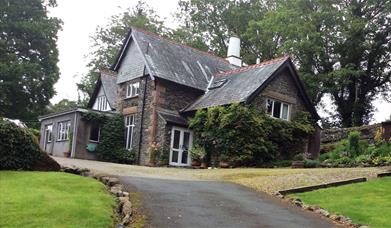Exterior and Drive at Bowfell Cottage in Bowness-on-Windermere, Lake District