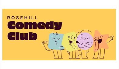Poster for Rosehill's Comedy Club in Whitehaven, Cumbria